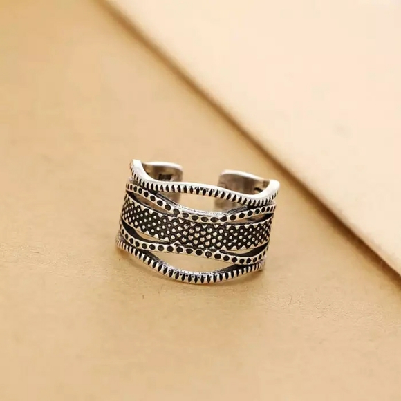 NEW Trendy Unisex | 925 Silver Multi Strand Ring - Picture 3 of 11